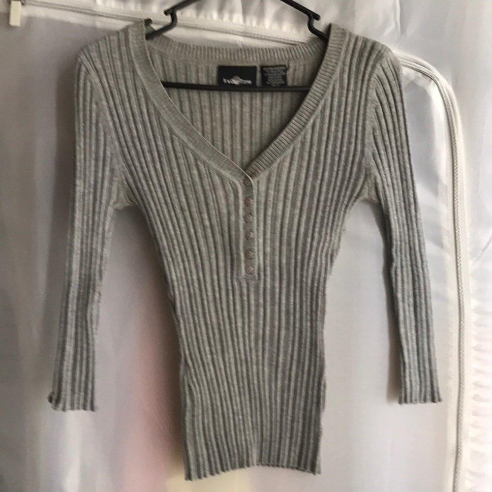 It's Our Time grey top